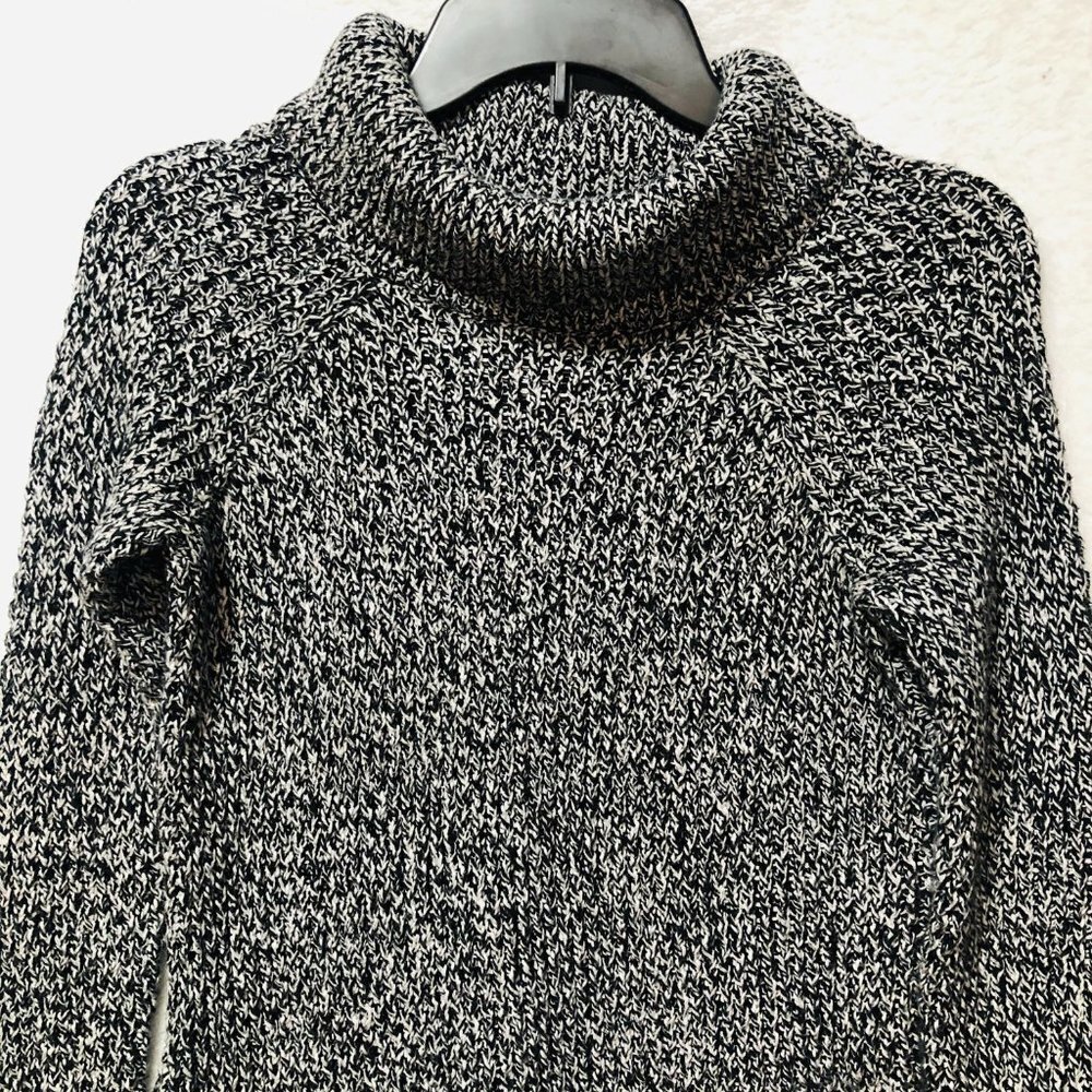 Bass Black & White Cowl Neck Knit Sweater Size XS - Picture 2 of 6